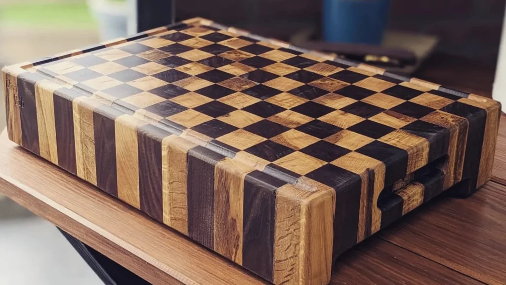 Stijlvol houten hakblok/snijplank voor in de moderne keuken